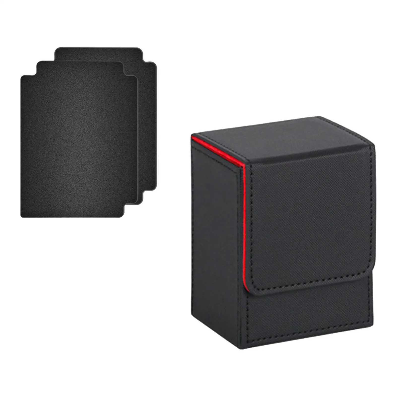 Trading Card Deck Box PU Leather Holder for TCG Card Collectible Cards