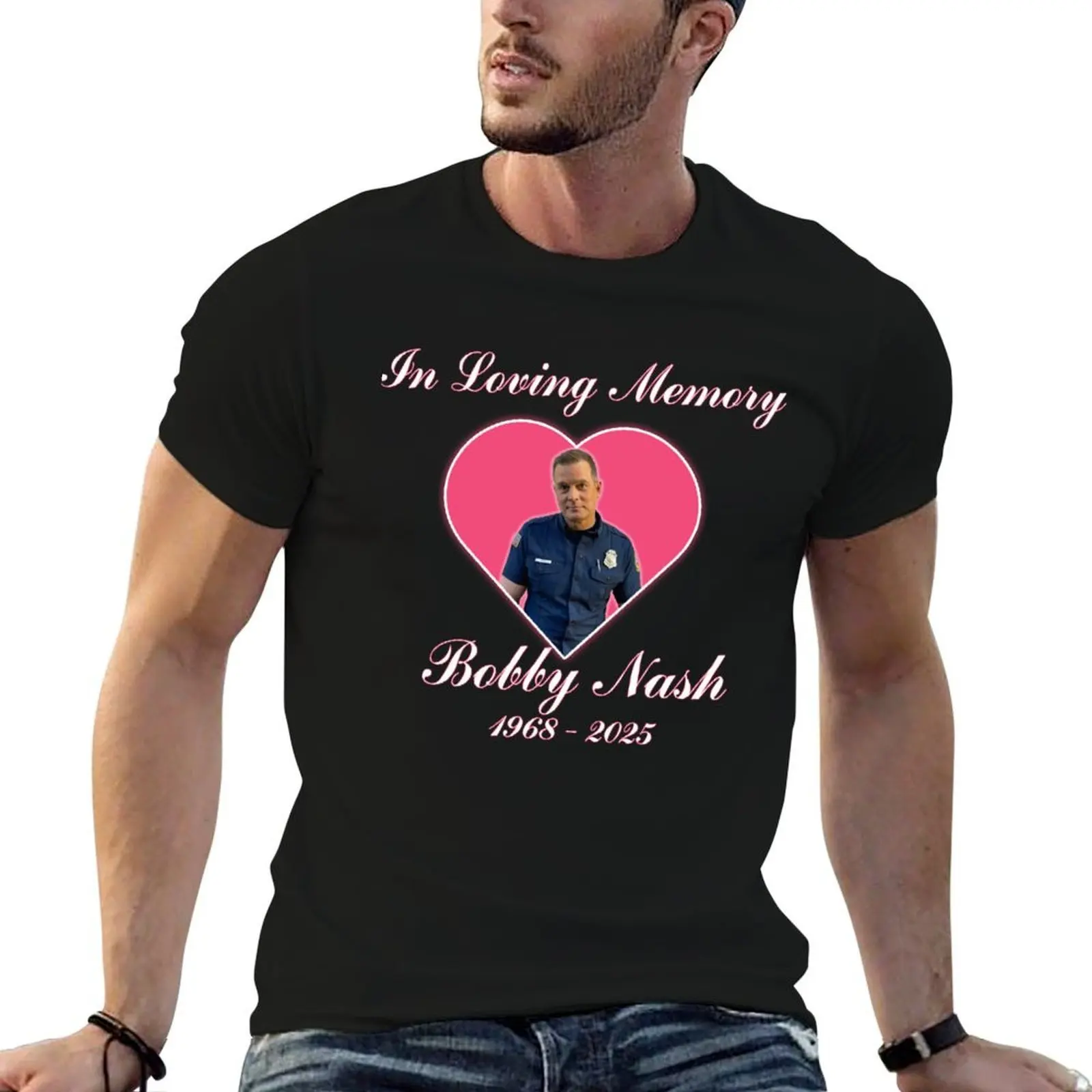 In Loving Memory Bobby Nine One One T-Shirt Lightweight Running T-Shirt
