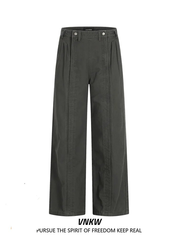 

Retro American Cleanfit Waed Work Pants Loose Fit Casual Trousers for Men And Women Vintage Distred Cotton Straight Leg