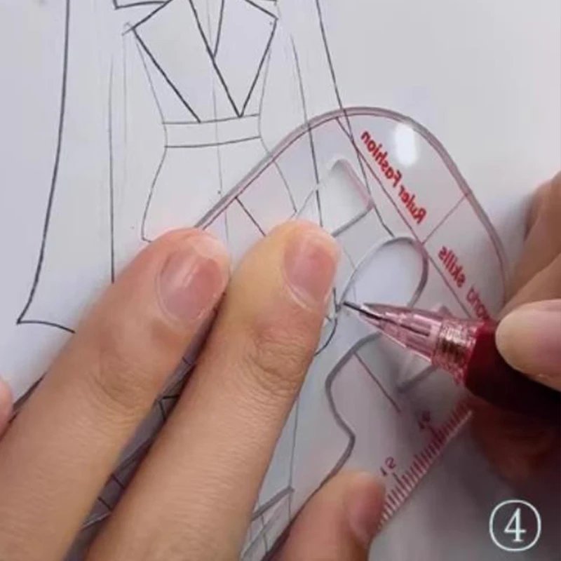 Pro Fashion Technical Croquis Template Ruler - Competition-Approved Design  Tool for Precision Garment Sketching & Flat Drawings - AliExpress