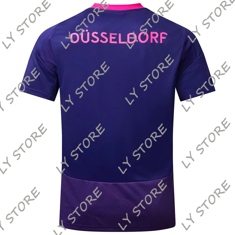 

Summer Training Exercise T Shirt Men Women Clothing Fortuna Düsseldorf Football Jersey Breathable Quick Dry Motocycle Daily Tops