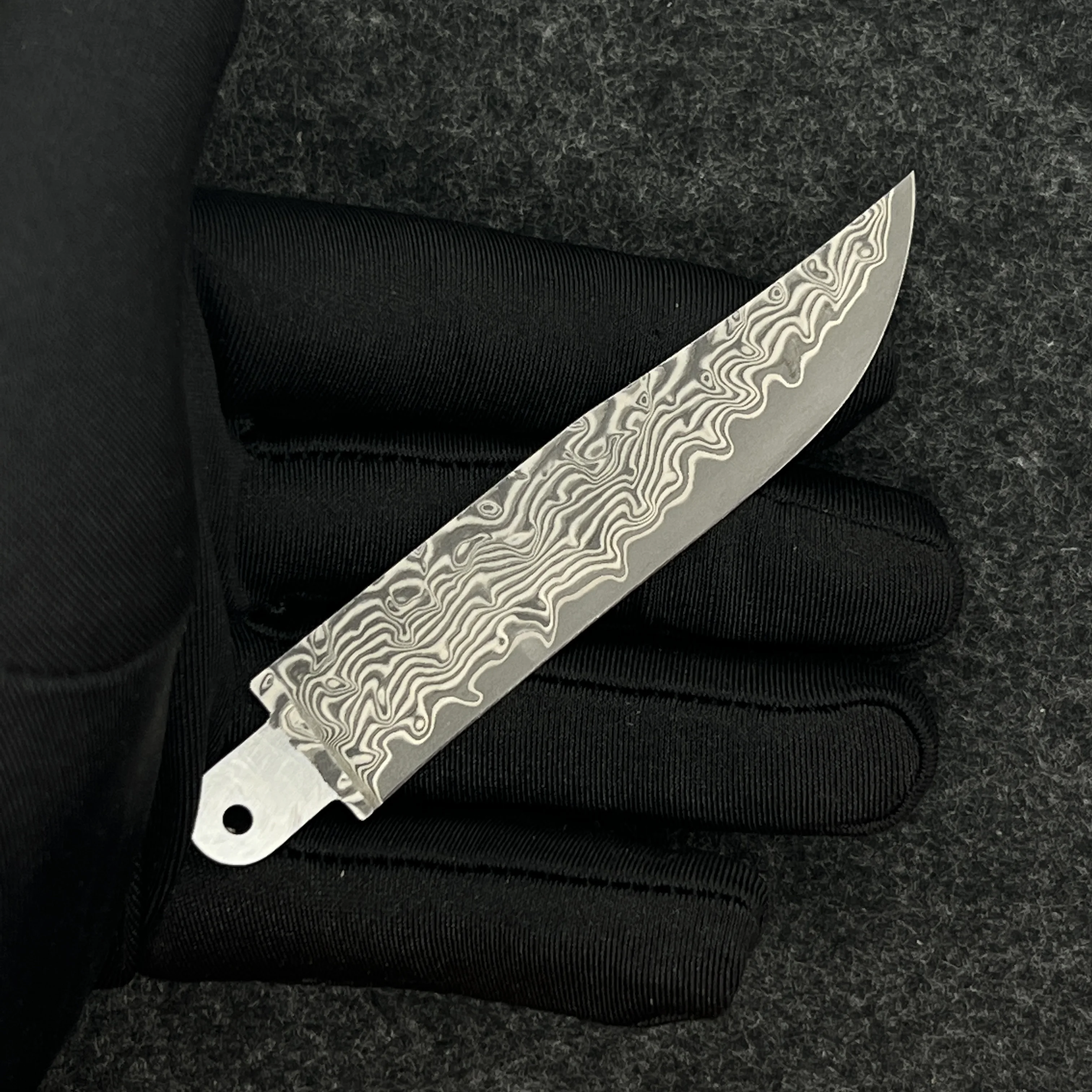 VG10 Core Damascus Steel Replacement Blade Custom Made For Opinel No.8 #8 Folding Knife DIY Accessories MOD