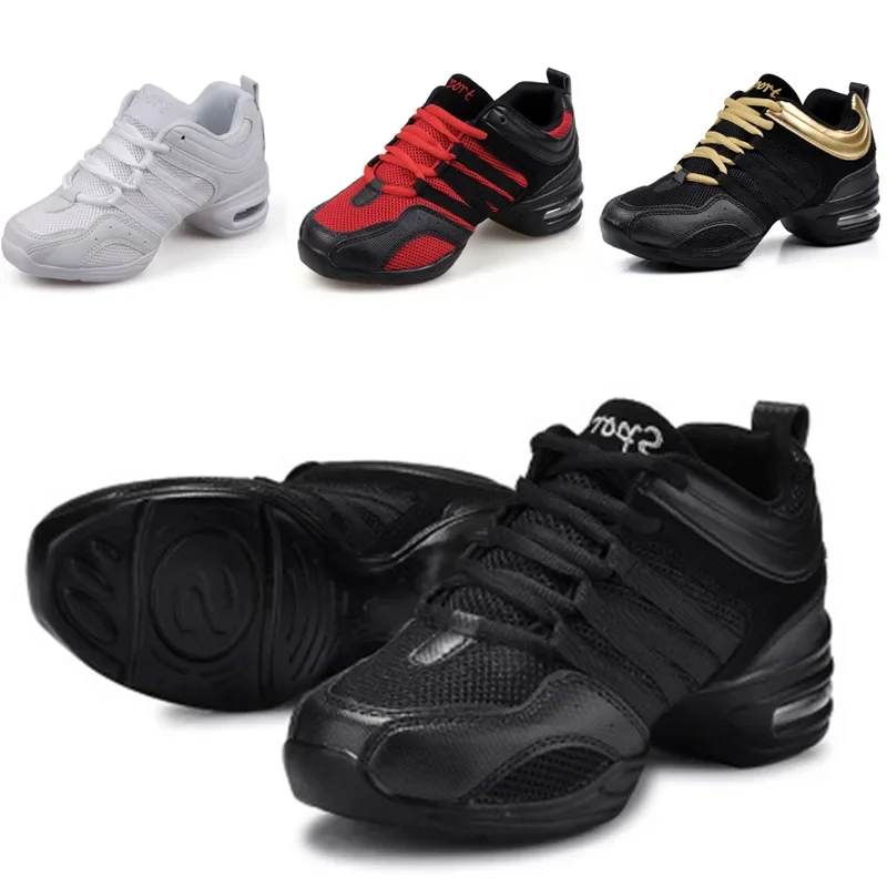 Women's Dance Shoes Soft Outsole Woman Breath Jazz Hip Hop Shoes Sports Sneakers Ladies Girl's Modern Jazz Dancing Shoes