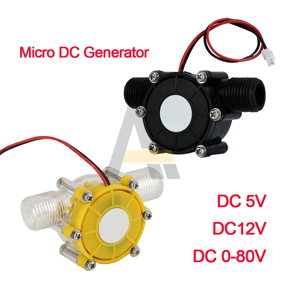 Fase hidroelétrica da água do gerador 1.2mpa da energia da turbina do micro gerador f50 micro-hidro bomba de fluxo de água da c.c. 5v 12v 0-80v