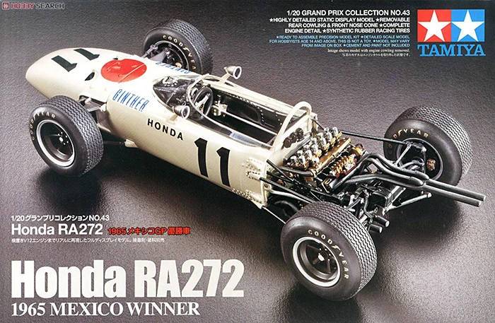 

Tamiya 20043 Static Assembled Model 1/20 Scale For F1 Honda RA272 1965 Mexico winner car Model Kit