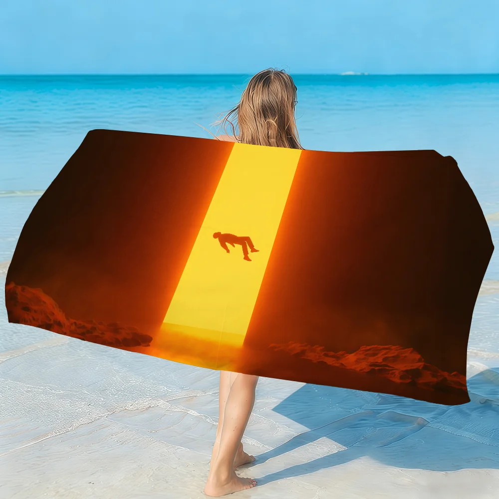 Band G-Gaerea-S Loss Towel Soft Lightweight Anti-Sand Large Beach Towel Quick-Drying Bath Sports Family