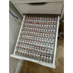 Nail Polish Cabinet Drawer Multi Compartment Storage Box Dresser Makeup Grid Cosmetic Storage Compartment