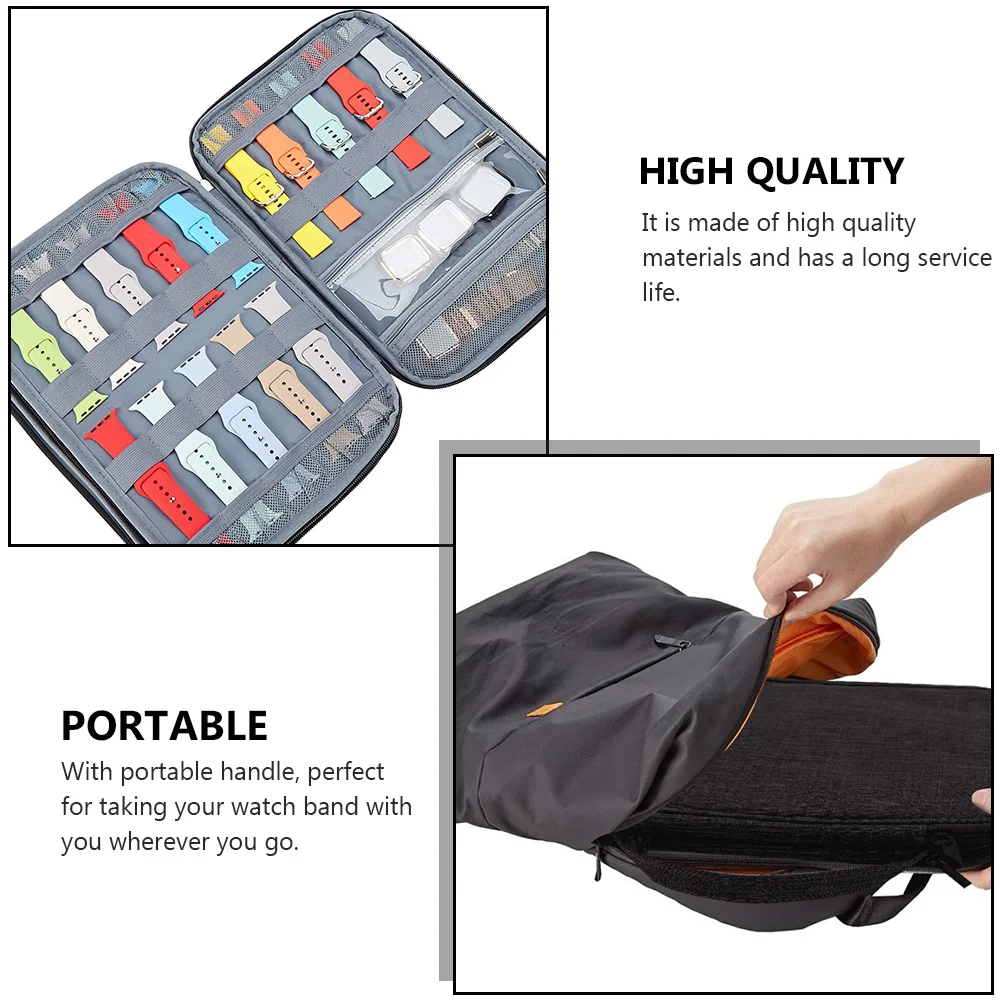 

1pc Band Storage Pouch Portable Travel Organizer For Watch Straps Anti-Scratch Waterproof Watch Accessories Bag