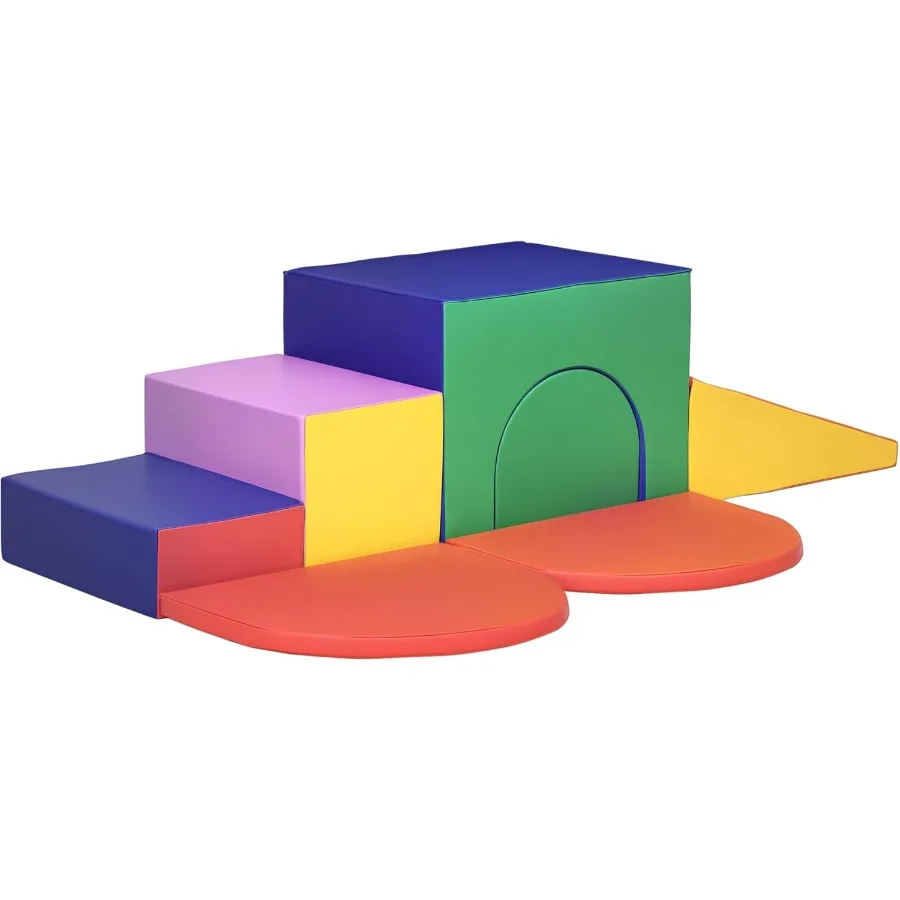 

Мягкое игровое оборудование для детей из 7 предметов, альпинист для ползания малышей для творчества и открытия формы с удобной очищенной поверхностью, подъемник