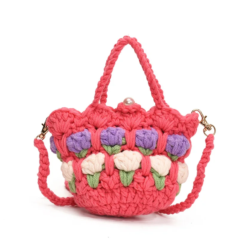 Sweet Mini Children Crossbody Bags for Girl Cute Flower Purse and Handbags Shoulder Bag Mother Kids Bags for Girl Сумка Женская view 6