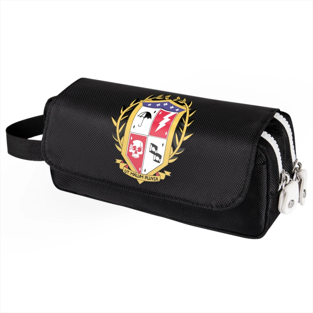 

The Umbrella academy Pencil Case Anime Cartoon Make up Cosmetic Bag Student Stationery Multi-function flip Bags Gift