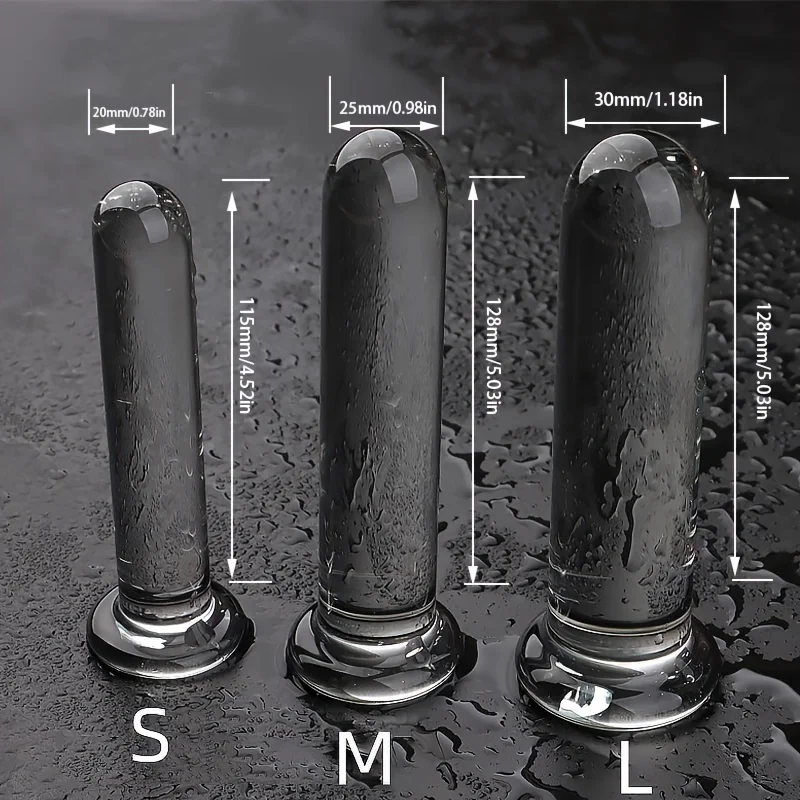 Transparent Anal Plug Dildo Adult Sex Toys Shape Butt Plug Dildos BDSM Anal Pleasure Sex Toys Anal Trainer For Women&Men Couple