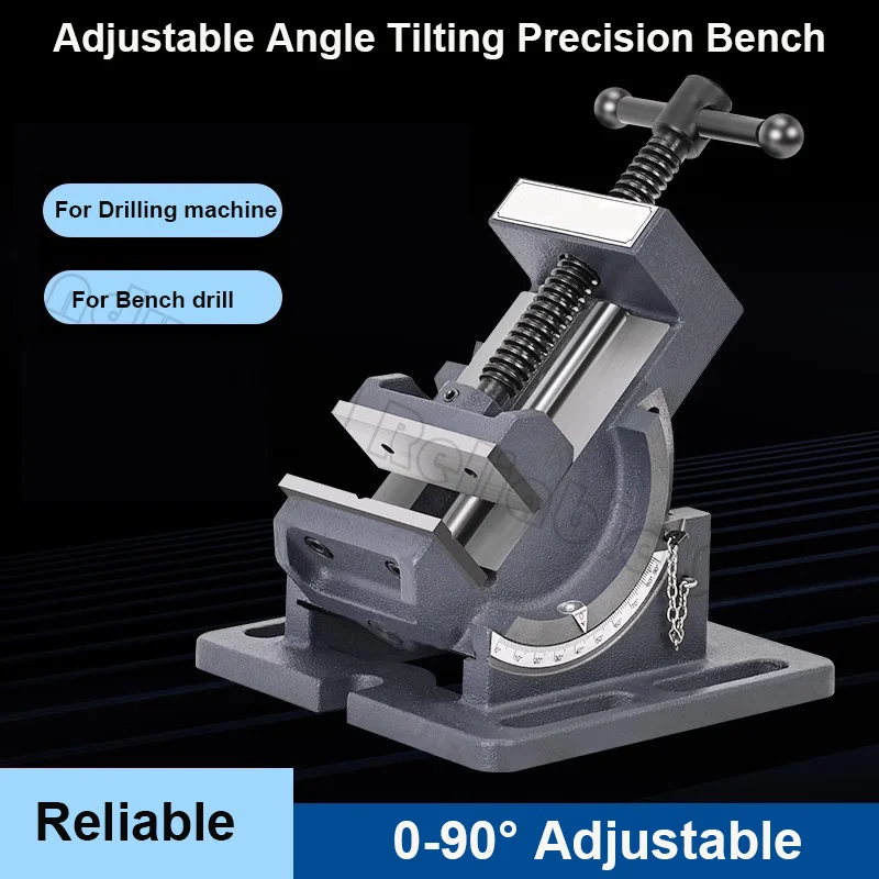 4 Inch 4'' Drill Press Vise Precision Milling Machine Vise Tilting Machine Vise For Bench Drill