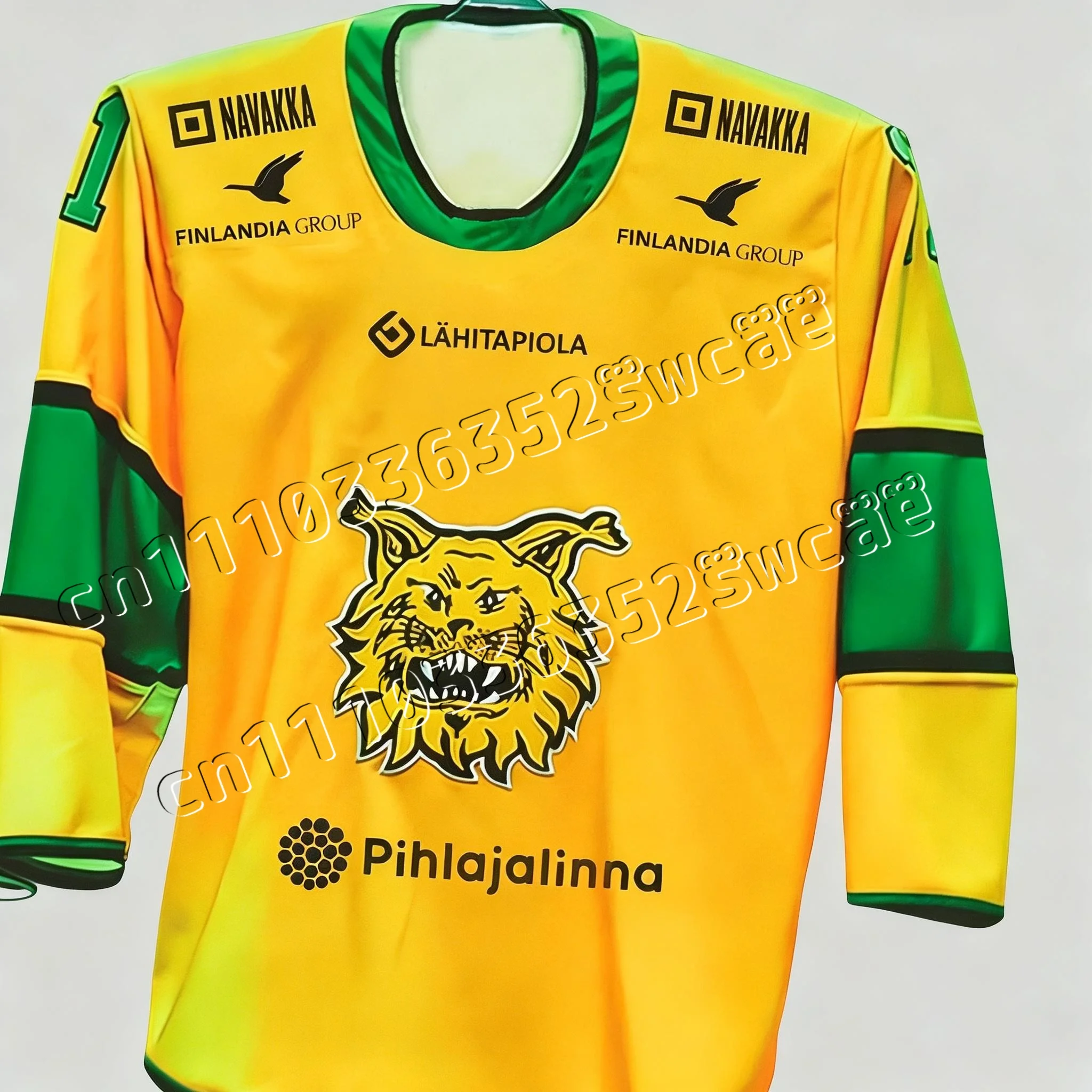 FamilyMatching Finland  New Arrival Tampereen Ilves Hockey Jersey Home Away  Long Sleeve T-Shirt Men's Unisex Top Finnish Fans