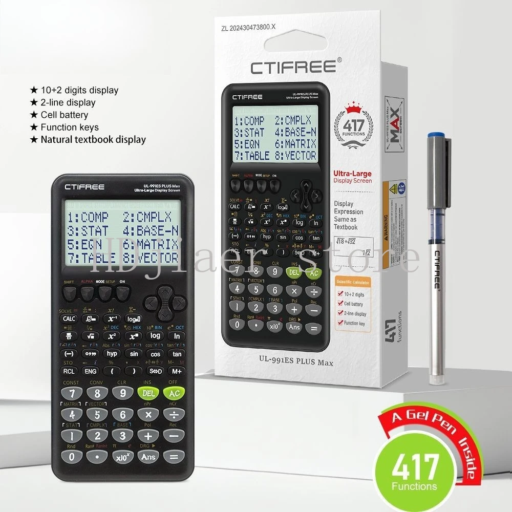 

991esplus2nd scientific calculator, 417 functions help students take exams without worry