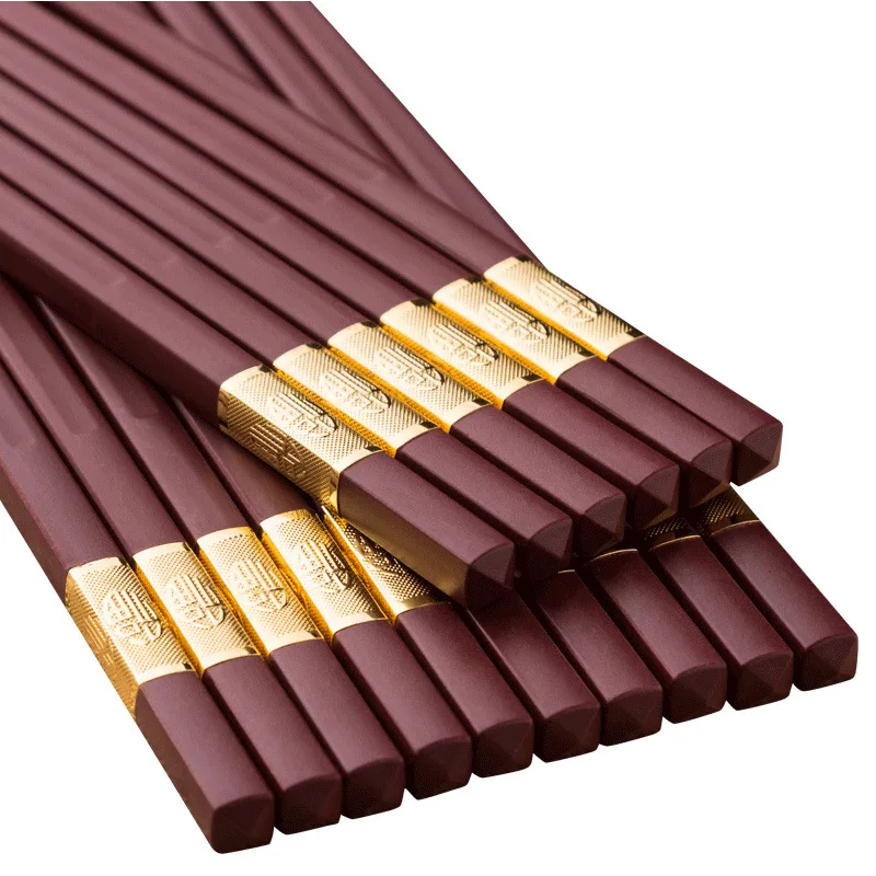 Purplish Red Chopsticks Alloy Chopsticks, Wedding Banquet