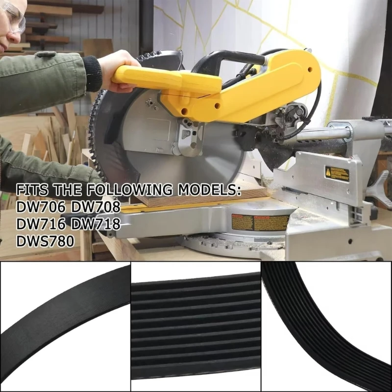 

Effective Rubber Drive Belt 153555-00 Power Tool Accessories for DW706/DW708/DW716/DW718/DWS780 Miter Sawer