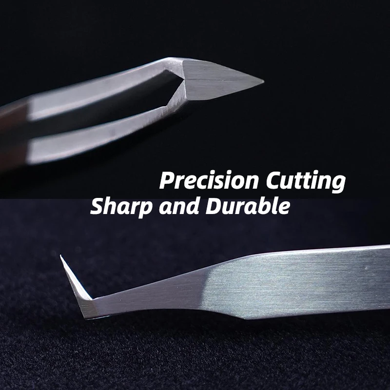 Stainless steel cutting tweezers Sharp edge Precision cutting Agile operation Effortlessly navigate tight spaces For Model Tools