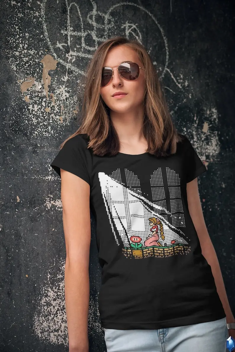 Final Fantasy VII 7 Aerith T-Shirt Unisex Cotton Adult Game Flower Mario 2022