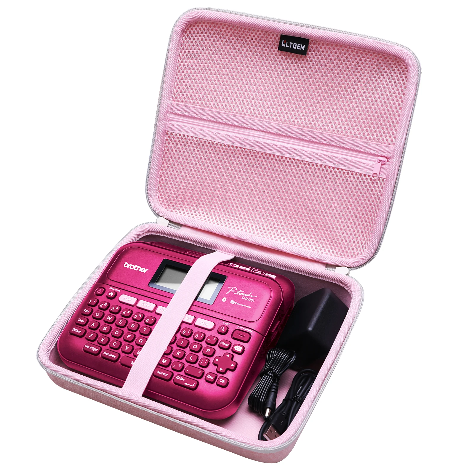 LTGEM Label Maker Case for Brother P Touch PT D460BT Label Maker Storage Carrying Bag Accessories for Label Maker