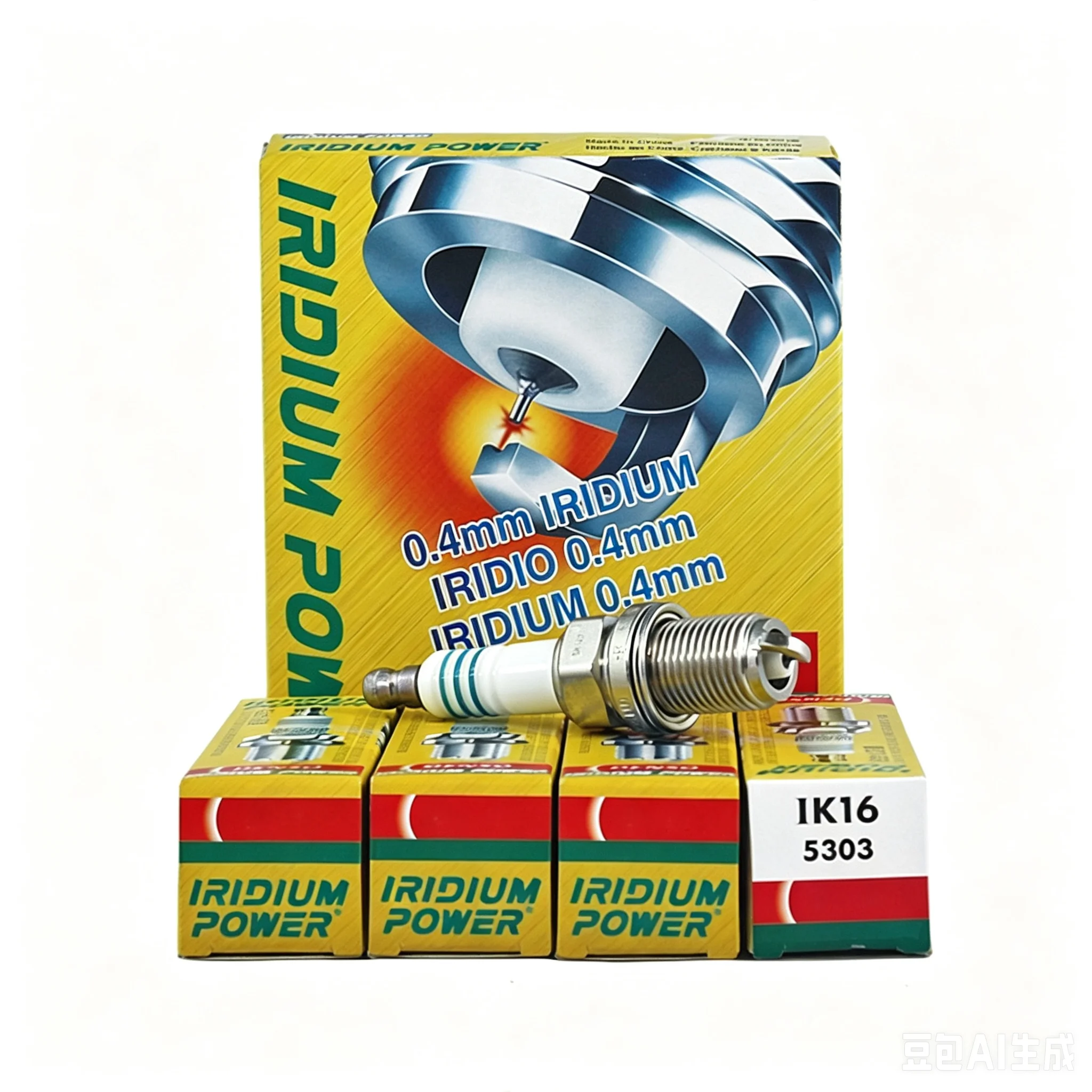 4PCS IK16 5303 Iridium Spark Plug 0.4mm Iridium Tip Auto Ignition Spare Parts For Most Petrol Vehicles