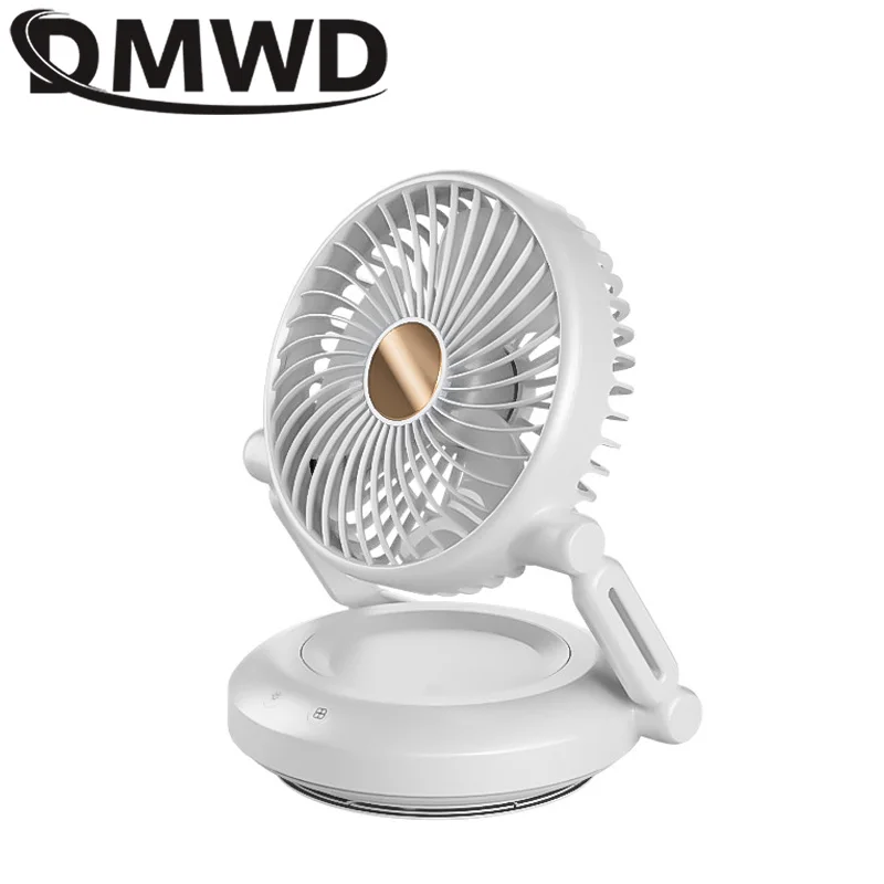 

DMWD Mini Desktop USB Conditioner Fan Portable Handheld Foldable Air Conditioning Fan Third Gear Speed Cooler Cooling Ventilator