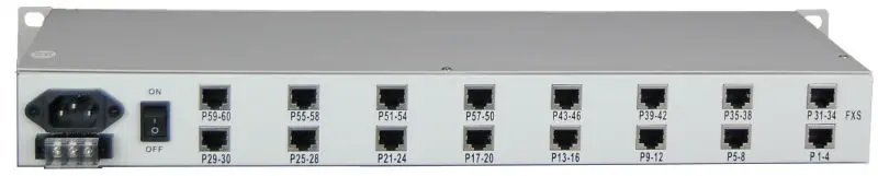 Manufacturing 60 Channel Tel Voice  Fiber Optic Converter PCM Multiplexer FXS FXO Telephone Fiber Optic Converter