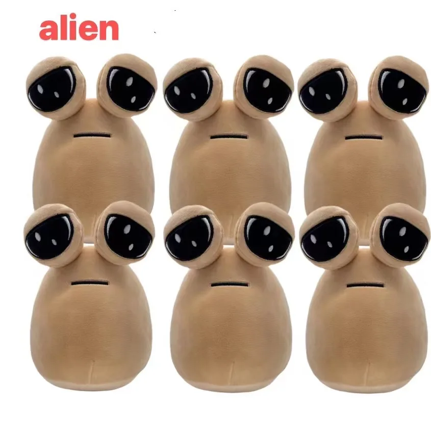 

22cm 1/6PCS Hot Game My Pet Alien Pou Plush Toy Furdiburb Emotion Alien Plushie Stuffed Animal Pou Doll Birthday Christmas Gift