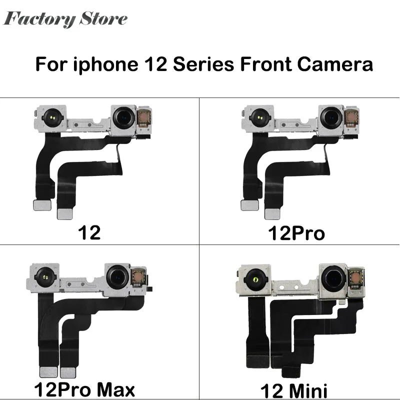 Tested Replacement Cell Phone Parts Front Facing Camera Flex For iPhone 12 12Pro 12Mini 12Pro Max Front Facing Camera