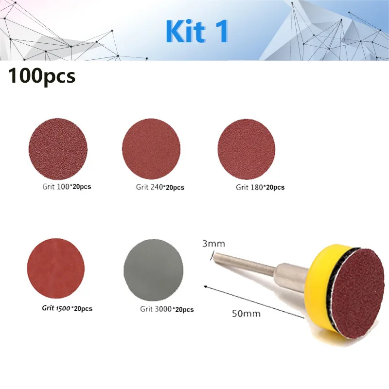 100pcs 25mm High Quality Sanding Discs + 1\