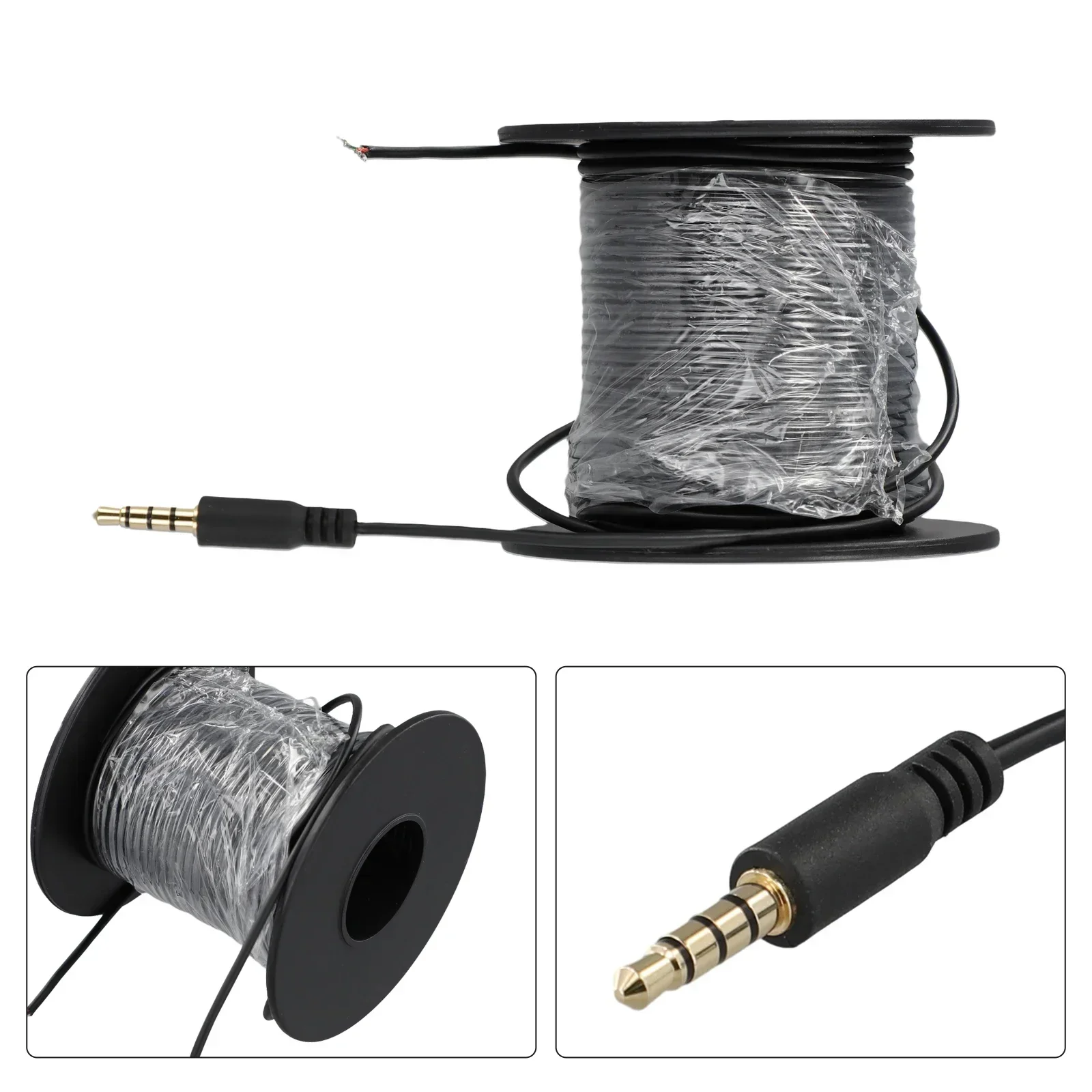 20m 154lb Fishing Camera Cable Underwater Camera Data HD Transmission Line With Headphone Plug 3.5mm Fish Tackle Pesca Tools