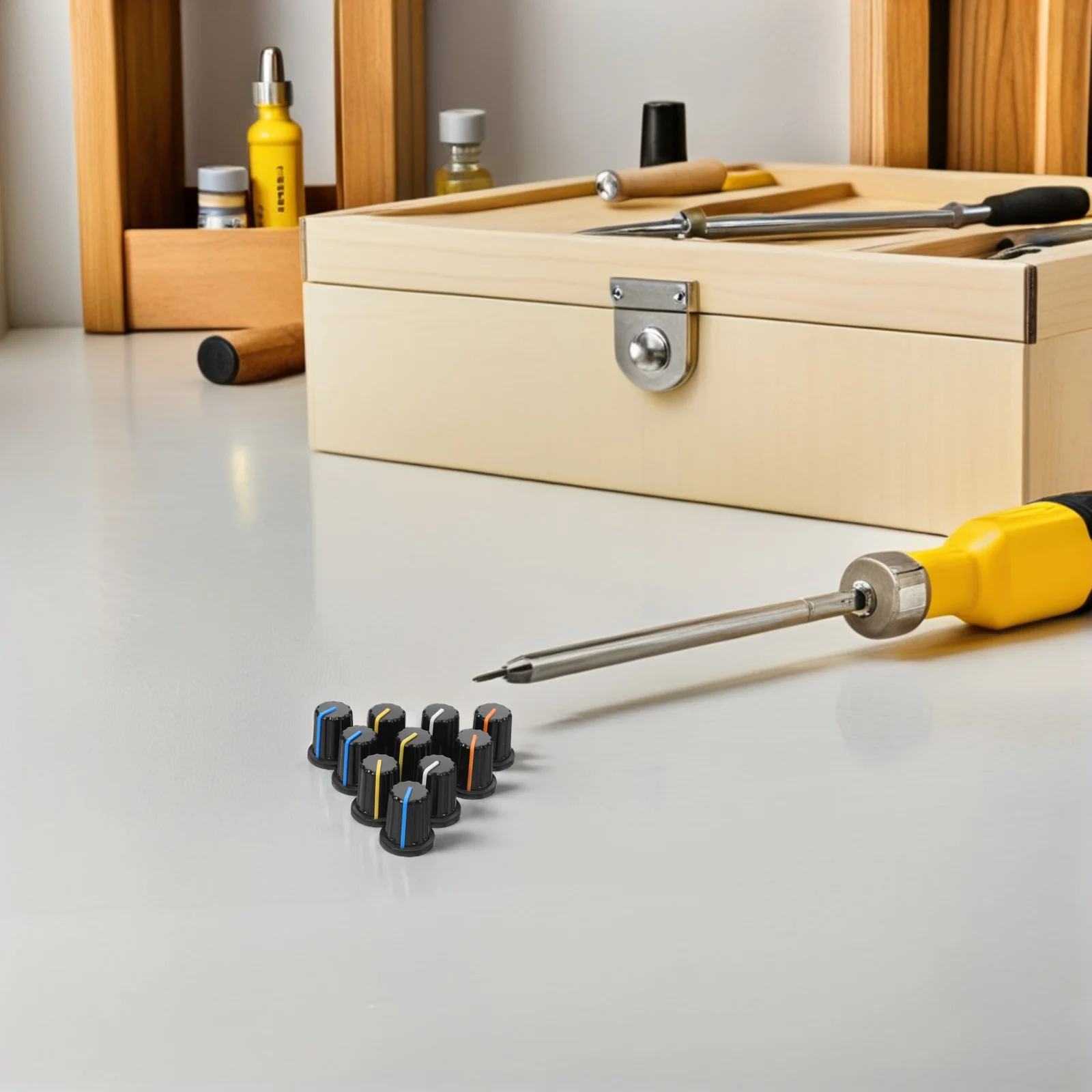 

20Pcs Volume Control Rotary Knob - Plastic Potentiometer Knob Replacement for Amplifier Speaker Dj Console Mixer Board Guitar