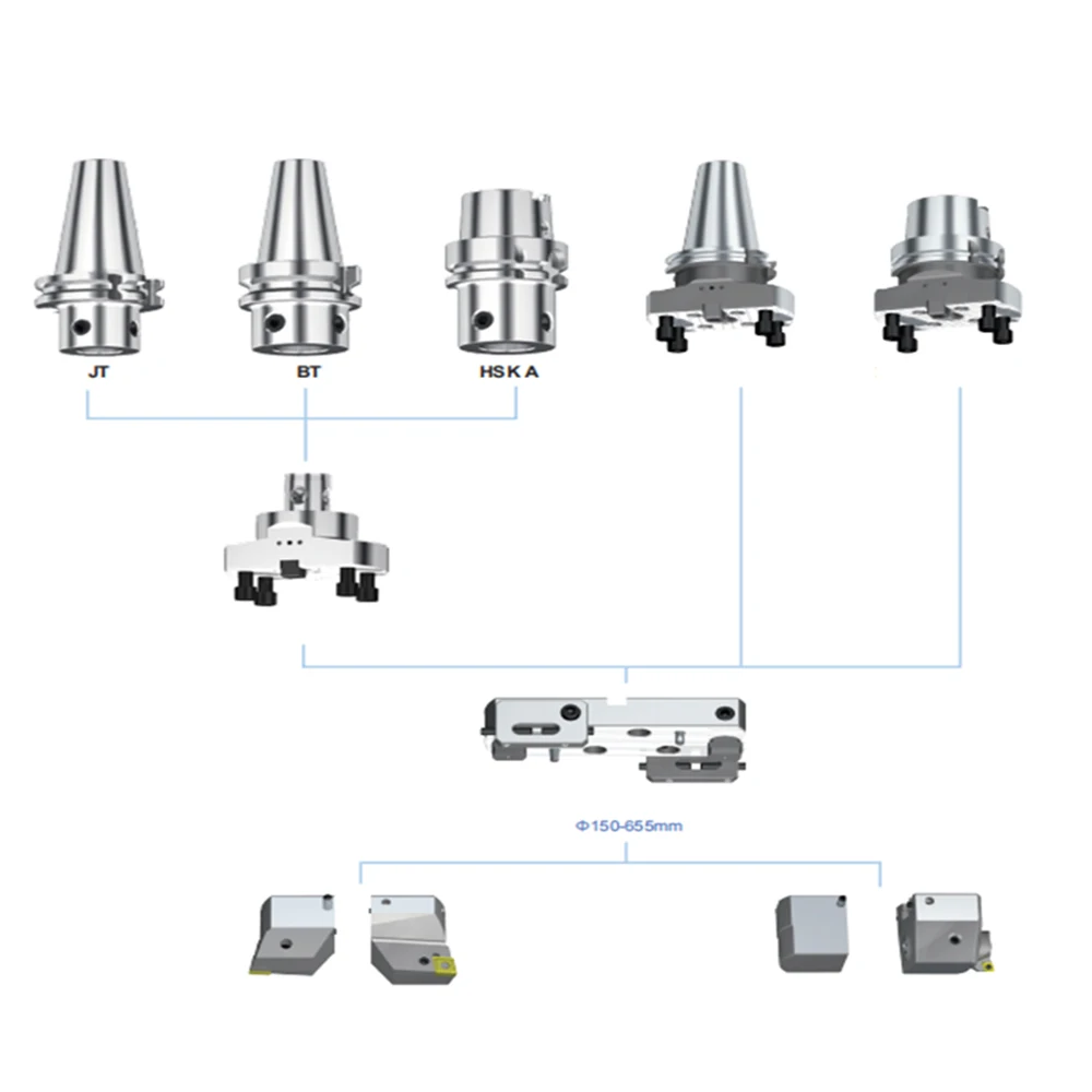 HUAZHICHUN Tool Holders  JT50-CN32-100L CN63-100L CN40-100L CN50-120L