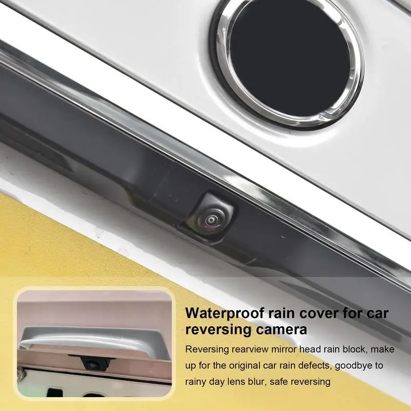 Rear Reversing Camera Rain Visor Shield Waterproof Rain Visor Shade Camera Rain Shade Cover Rainproof Waterproof Shield Car