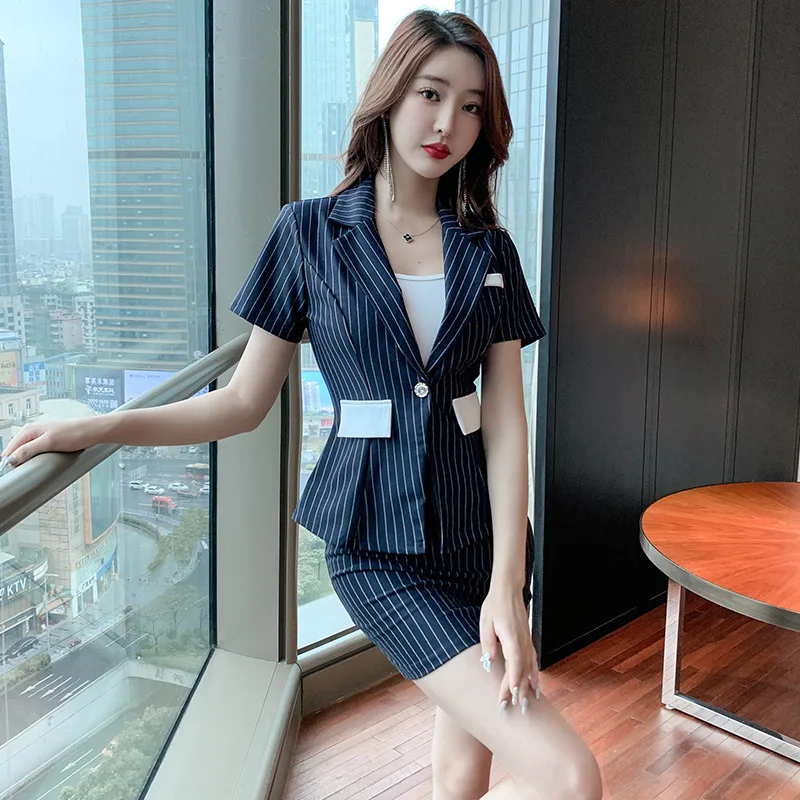 Woman Work Clothes Suit Hotel Waiter Beauty Salon Spa Massage Nail Cafe Sexy Foot Bath Sauna Technician Overall Skirt Uniform