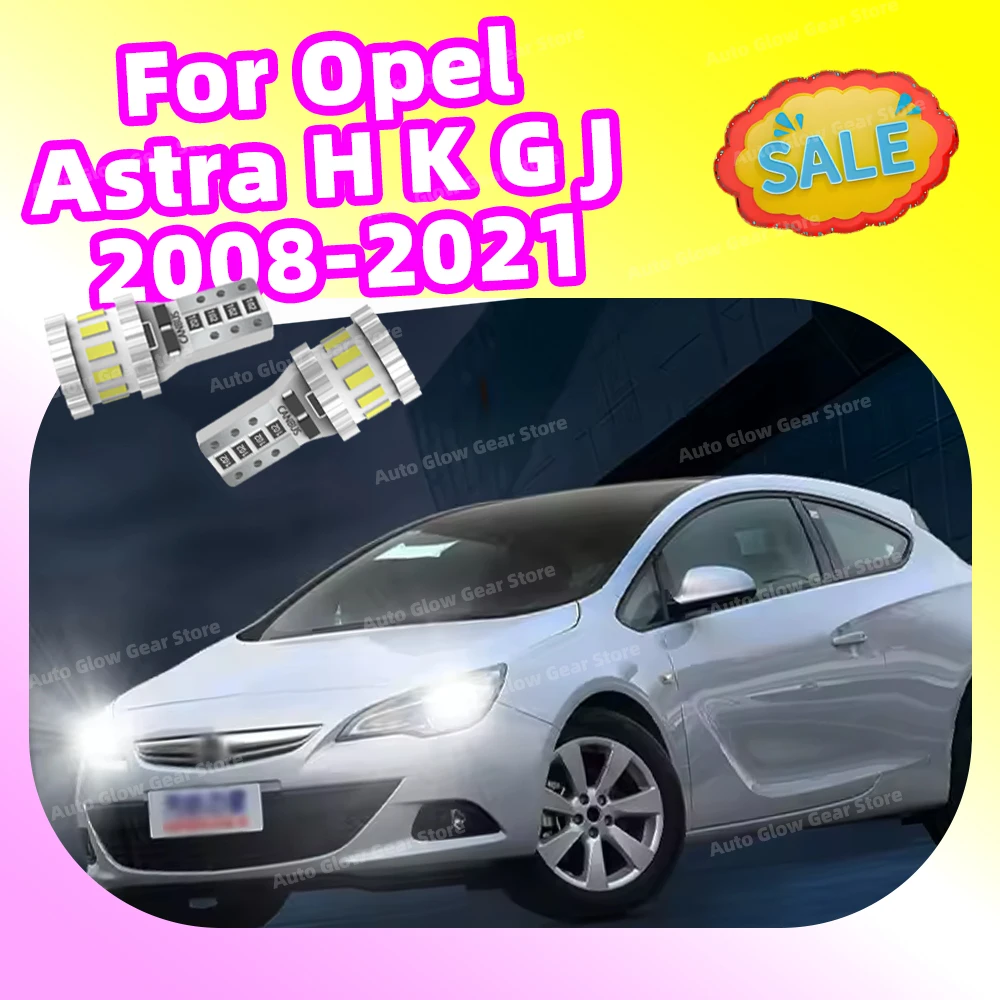 

2x Светодиодные лампы T10 W5W для автомобиля, 12В, габаритные огни для Opel Astra H K G J 2008-2021, боковые маркерные/габаритные/сигнальные лампы