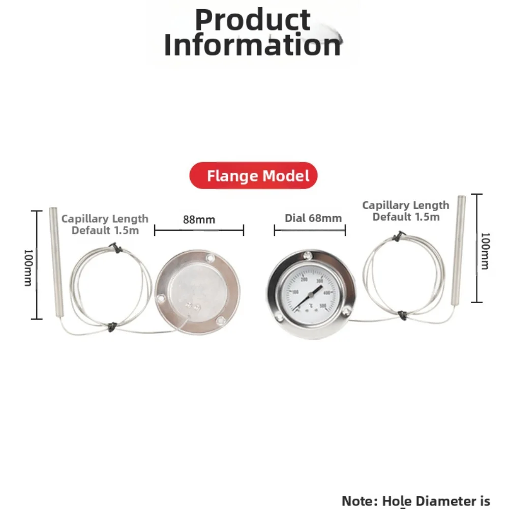 

Cooking Thermometer Oven Thermometer Cooking High Temperature Oven Gauge High Temperature Resistance For Toaster Ovens