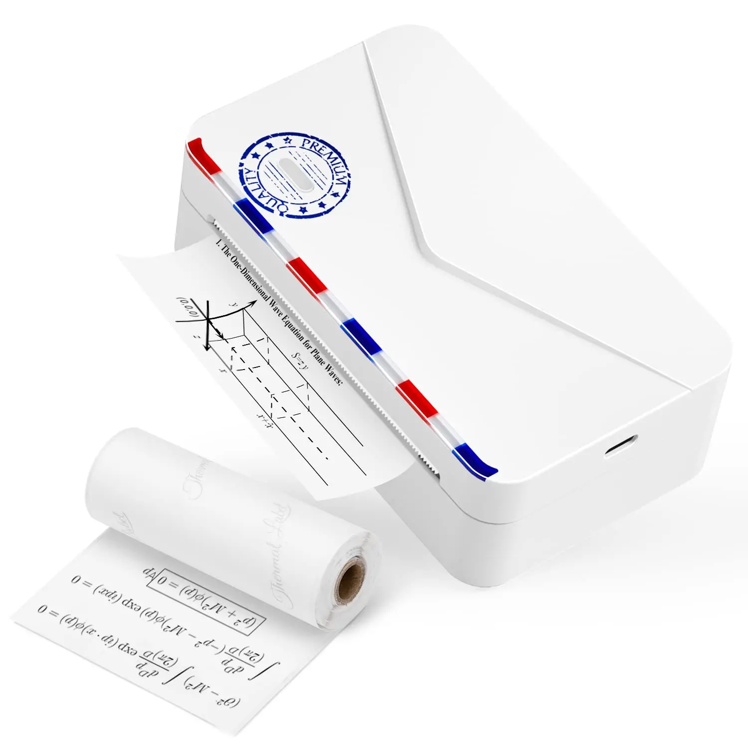 Phomemo M03AS 80mm Mini Portable Thermal Photo Pocket Phone Printer for Kids Wireless Connection USB Interface Great Gift Idea!