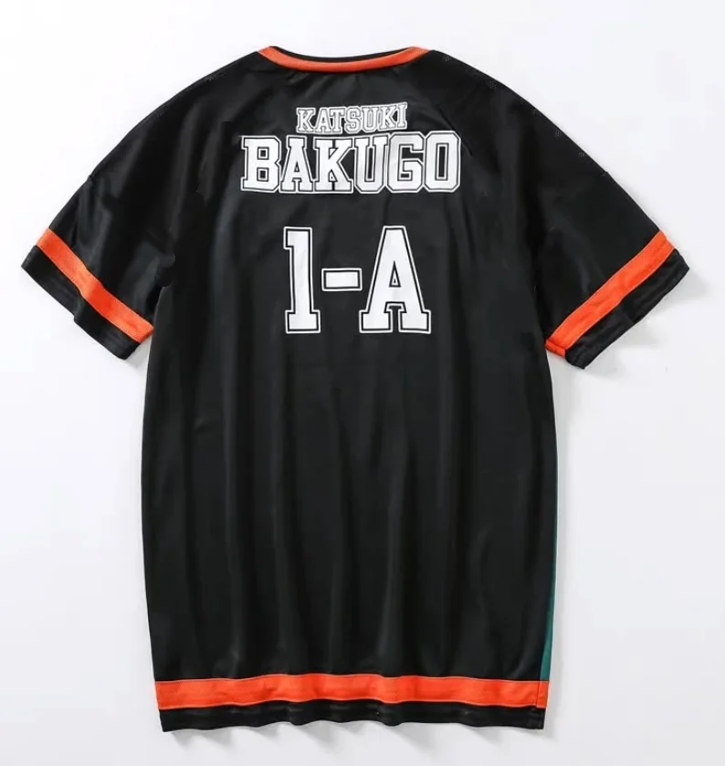 My Hero Academia Katsuki Bakugo UA High School Baseball T-Shirt, Teamuniform der Klasse 1-A, 3D-Druck, Anime-Kurzarmshirt – Detail 5