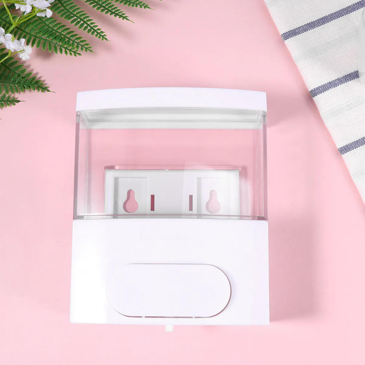 

1 шт. настенный дозатор для жидкого мыла, большой объем 300 мл, пластиковый, для душа, ванной, кухни, для мытья рук и лица