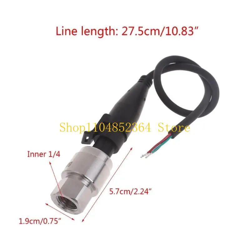 652F 1/4NPT DC5V Drucksensor Wandler Sender für Wasser, Öl, Kraftstoff, Gas, Luft – Detail 6
