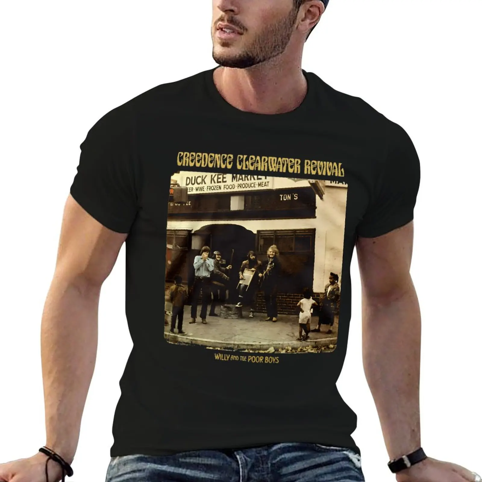Creedence Clearwater Revival Traditional T-Shirt Casual Daily Graphic Tee