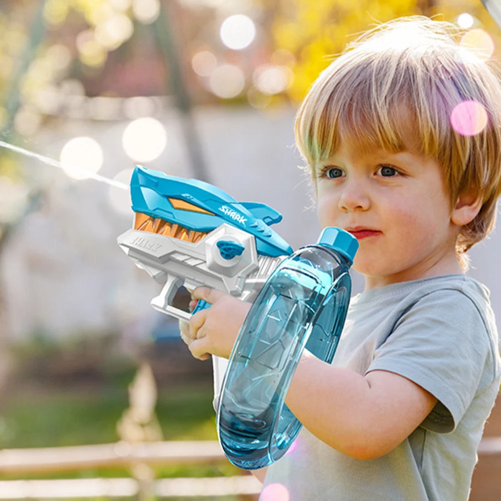 2024 Poly Ring Elektryczny pistolet na wodę w pełni automatyczny pistolet na wodę Fire Watergun Shark Elektryczny pistolet na wodę dla dzieci i