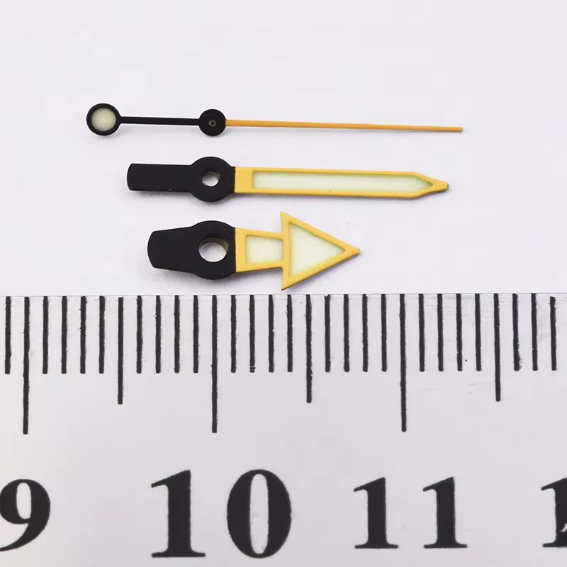 Watch Modify Parts Red/Yellow SBBN/SKX007 Watch Hand Green Luminous Suitable For NH35/36/4R/6R Automatic Movement