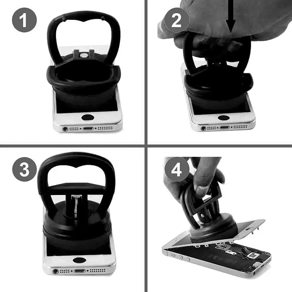 أداة إصلاح السيارة أداة إصلاح الجسم مجتذب 2 بوصة أسود/برتقالي شفط كأس إزالة الخدوش مجتذب لسيارة دنت الزجاج شفط أداة إزالة الصواميل #6