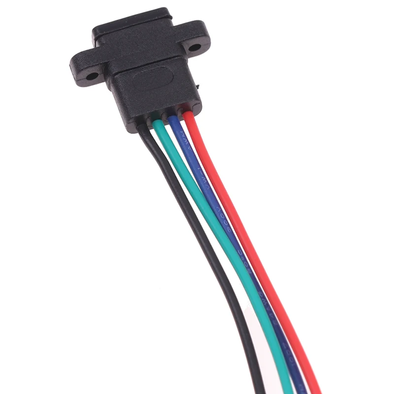 USB-C Type Connector Type-C 2Pin 4Pin Welding Wire Female Waterproof Female Socket Rubber Ring High Current Fast Charging Port