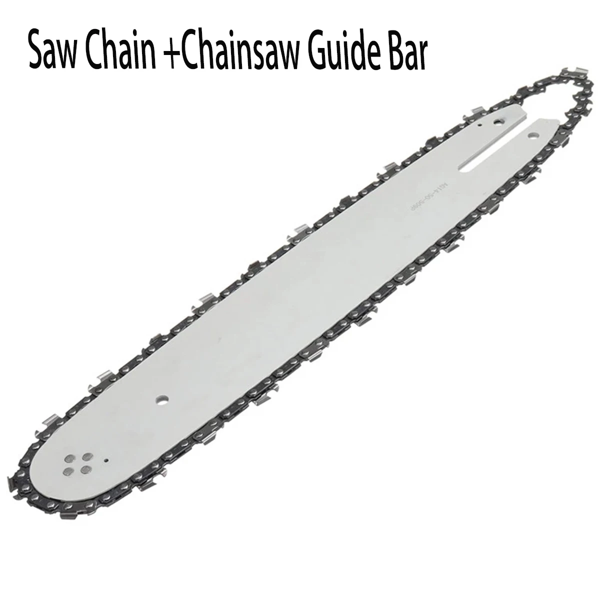 14 Inch 65Mn Saw Chain Chainsaw Guide Rod Kit 3/8LP Pitch 50DL Compatible Chainsaw MS170 MS180 MS181 MS190 MS191T MS192T etc.
