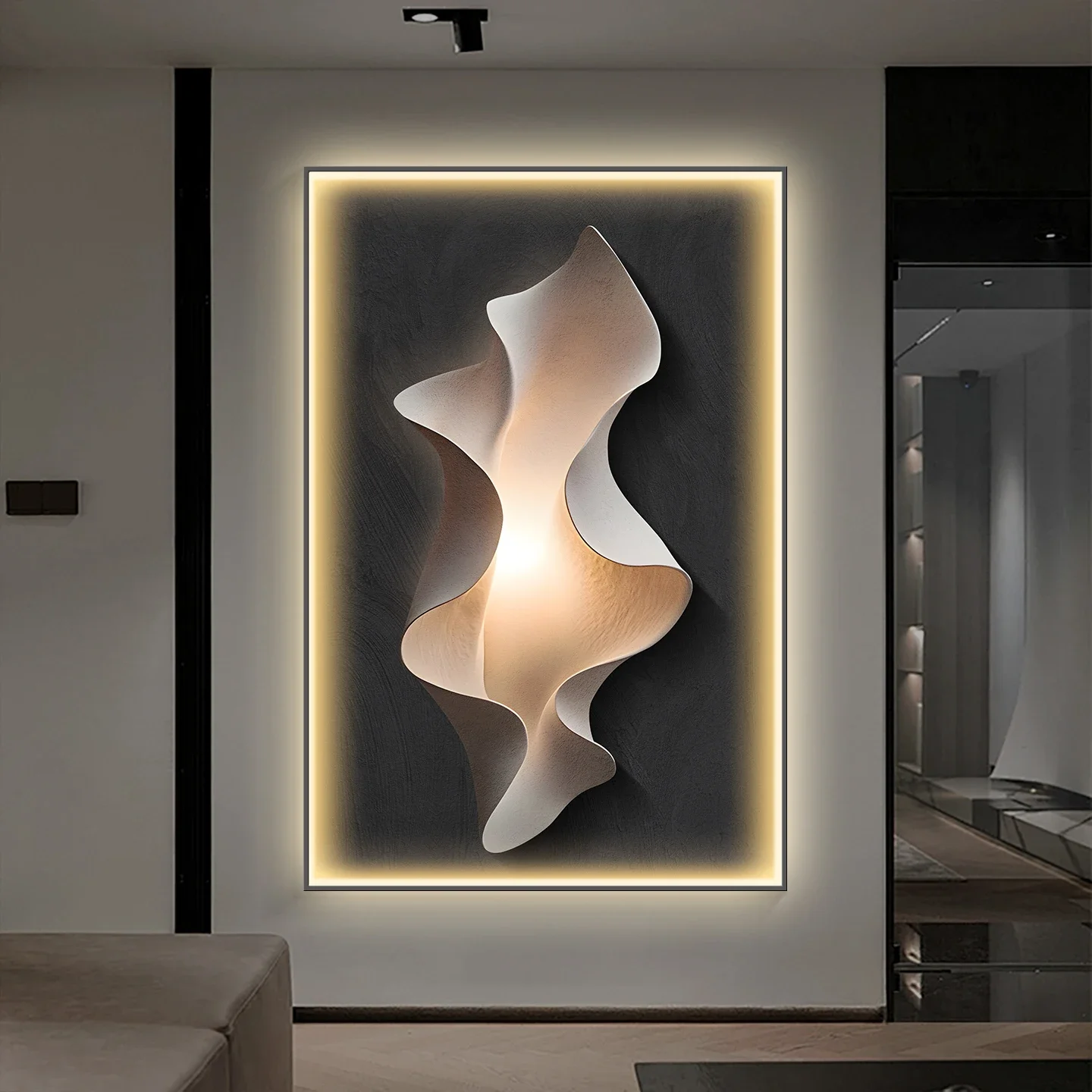 Minimalist Living Room Floor LED Wall Lamp Painting Light Luxury Sofa Background Wall Porch Wall Lamp Painting