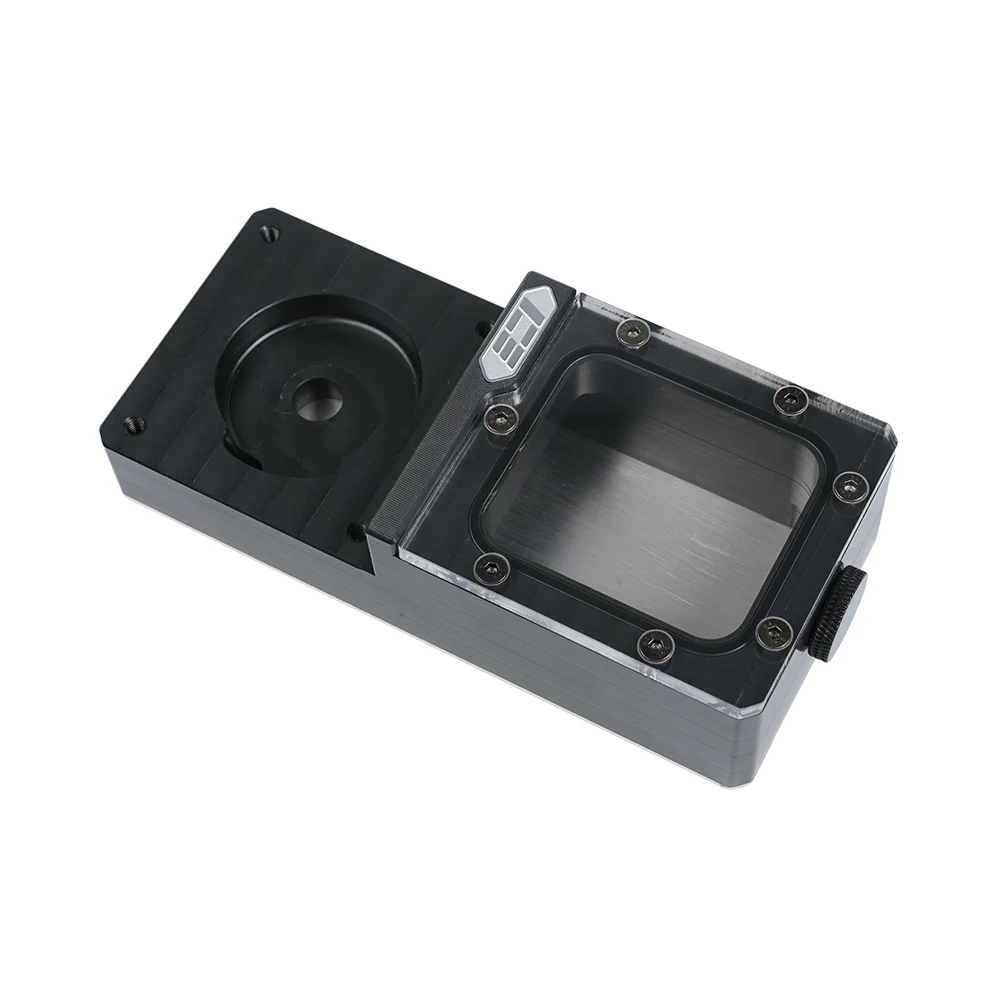 IceManCooler Ssupd Meshliciou Chassis Zbiornik chłodzenia wodą, mały zbiornik na wodę G1/4", wspornik montażowy DDC, czarny, biały, ICE-SSU-DC — zdjęcie 3