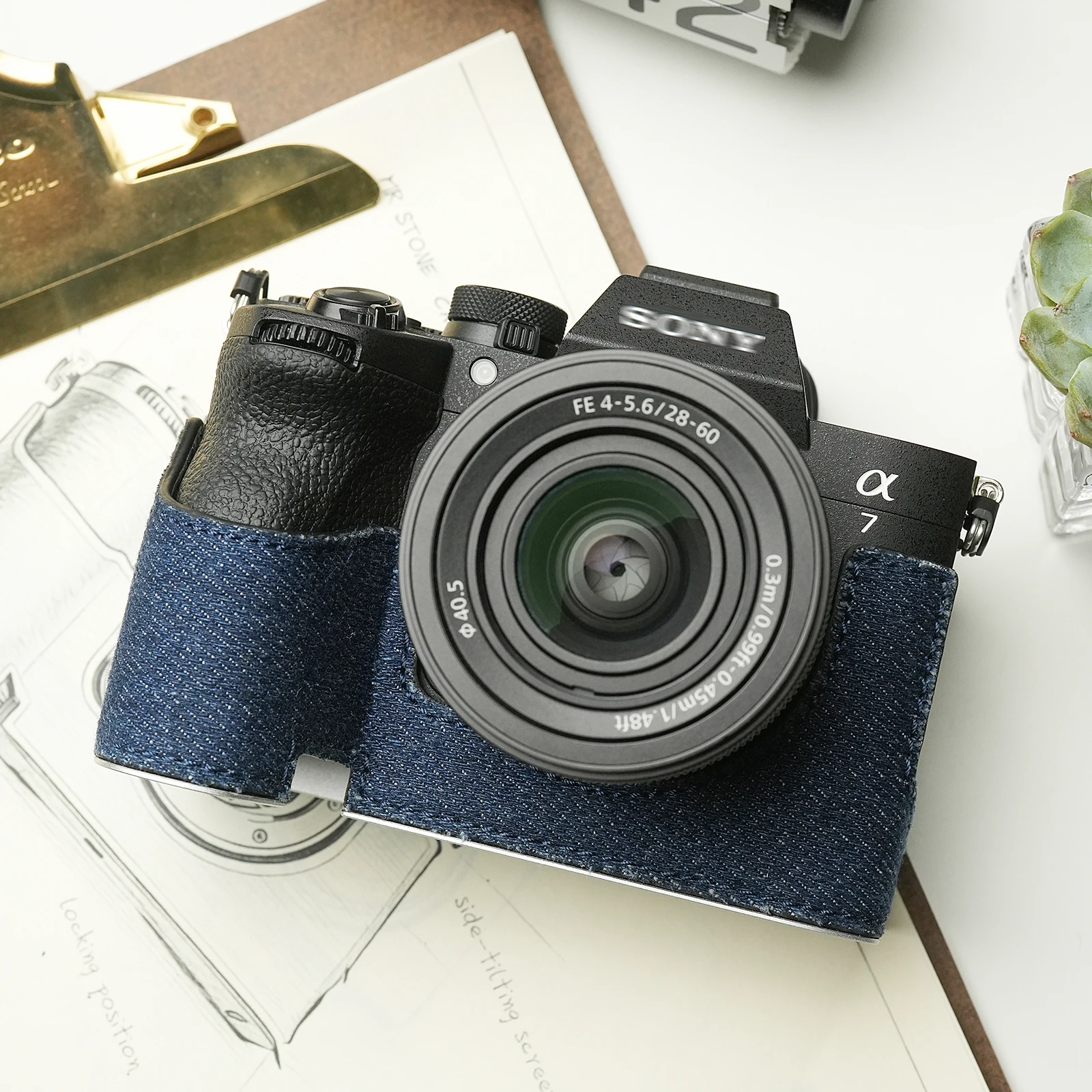 Mr.Stone Camera Case Accessories for Sony A7M5 Handmade Protective for a7m5 Case Cover camera bag a7v Handmade Genuine Leather